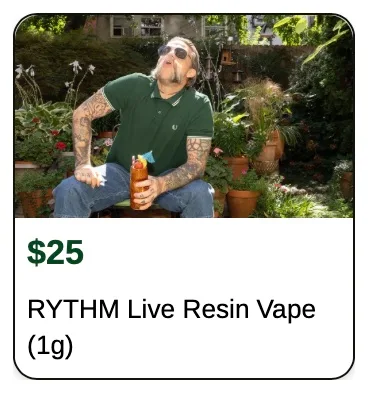 Rise: RYTHM Live Resin Vape (1g)