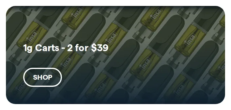 Insa: 1g Carts - 2 for $39, vapes deal in Florida