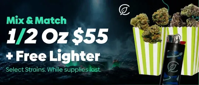 Curaleaf: Mix & Match 1/2 Oz $55 + Free Lighter, seniors deal in Florida