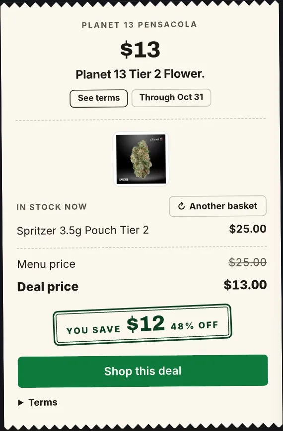 Planet 13: Tier 2 Flower - Spritzer 3.5g $13 in Florida