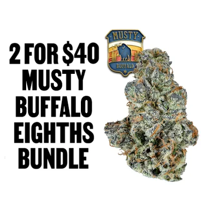 The Flowery: 2 for $40 Musty Buffalo Eighths Bundle