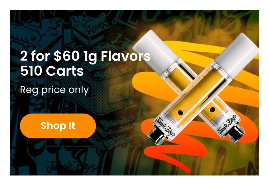 Jungle Boys: 2 for $60 1g Flavors 510 Carts, vapes deal in Florida