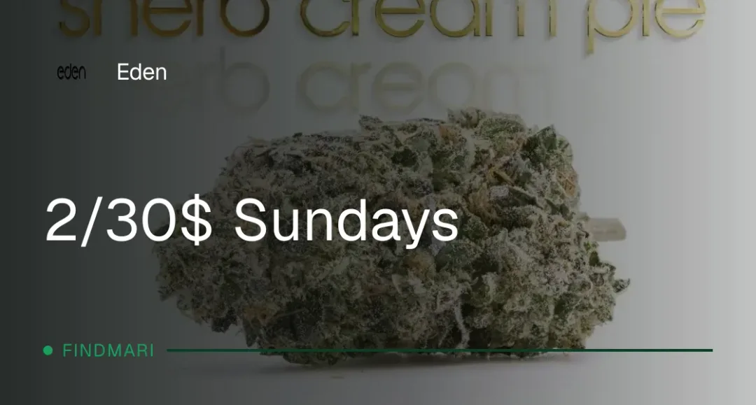 Eden: 2/30$ Sundays in Florida