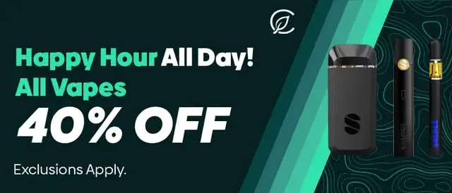 Curaleaf: Happy Hour All Day! All Vapes 40% OFF in Florida
