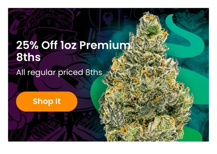 Jungle Boys: 25% Off 1oz Premium 8ths, flower deal in Florida