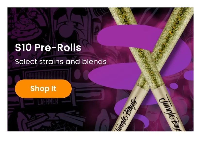 Jungle Boys: $10 Pre-Rolls - Select strains and blends, oferta de prerrollados en Florida