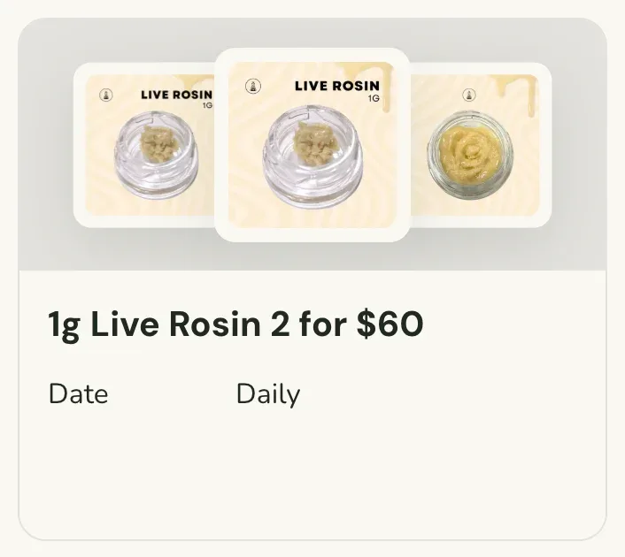Sanctuary Cannabis: 1g Live Rosin 2 for $60, concentrates deal in Florida