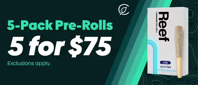 Curaleaf: 5-Pack Pre-Rolls 5 for $75 in Florida