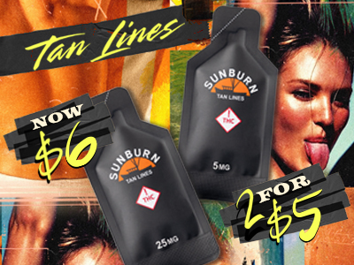 Sunburn: Tan Lines - Now $60 / 2 for $5