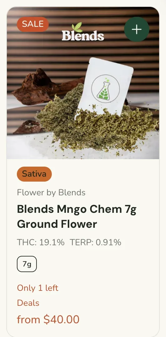 Sanctuary Cannabis: Blends Mngo Chem 7g Ground Flower in Florida