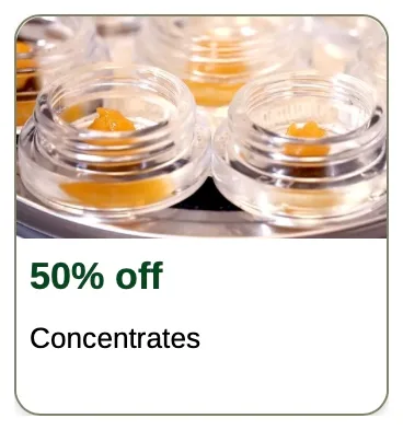 Rise: 50% off Concentrates, oferta de concentrados en Florida