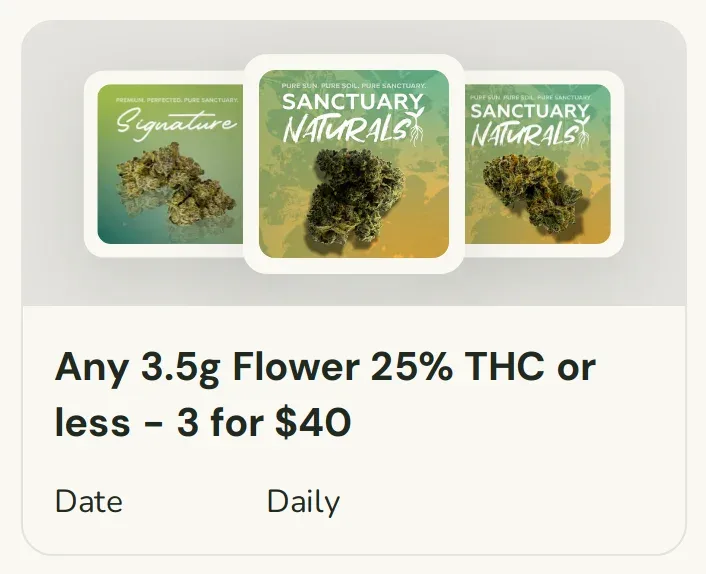 Sanctuary Cannabis deal