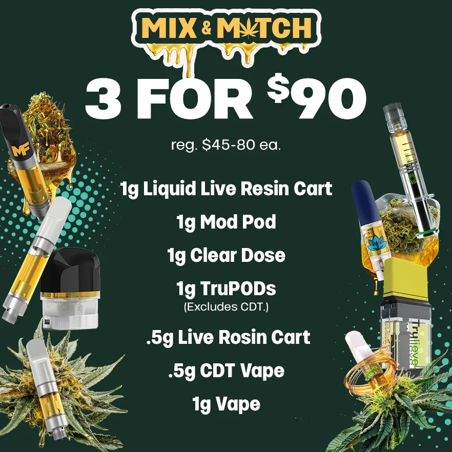 Trulieve: Mix & Match 3 For $90
