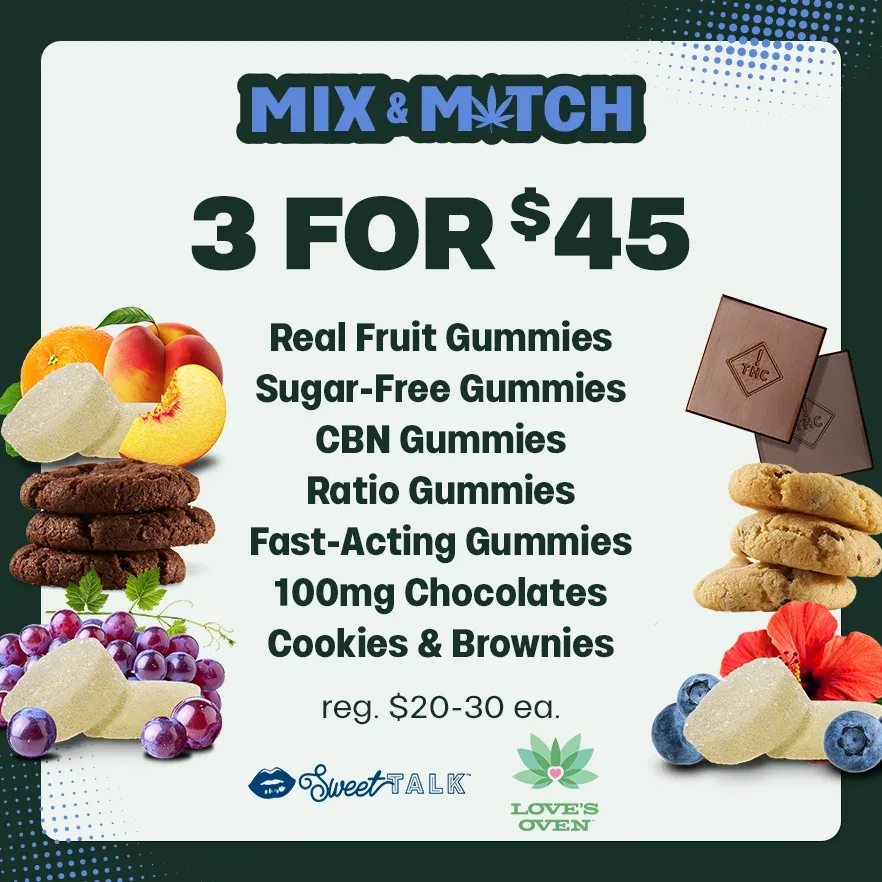 Trulieve: Mix & Match 3 for $45, edibles deal in Florida