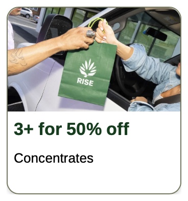 Rise: 3+ for 50% off Concentrates