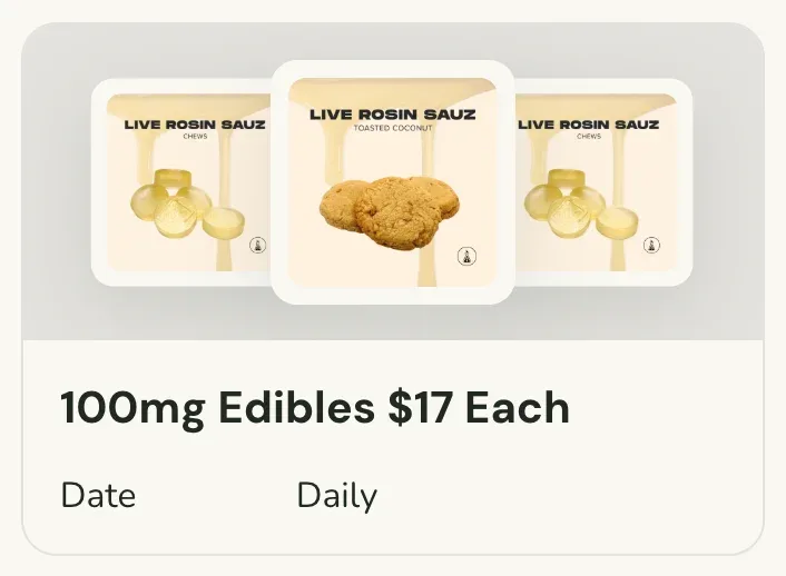 Sanctuary Cannabis: 100mg Edibles $17 Each in Florida
