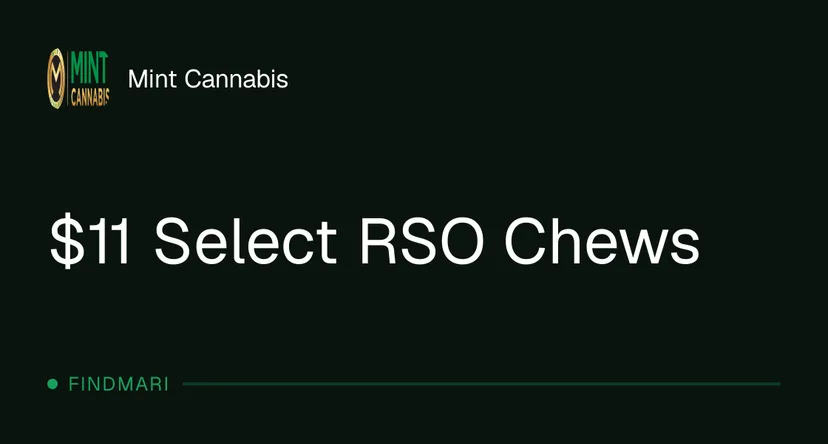 Mint Cannabis: $11 Select RSO Chews, edibles deal in Florida