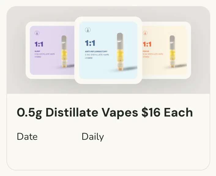 Sanctuary Cannabis: 0.5g Distillate Vapes $16 Each in Florida