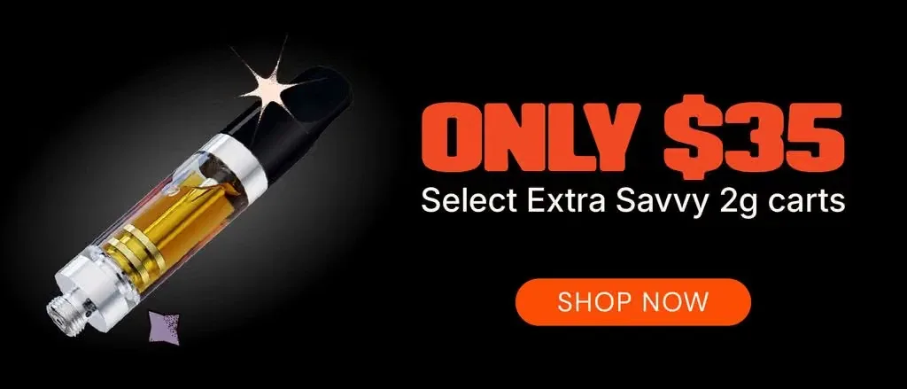 MÜV: Only $35 Select Extra Savvy 2g carts, vapes deal in Florida