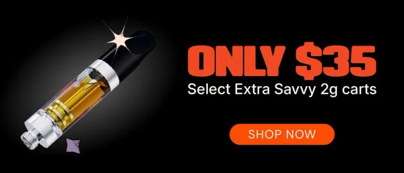 MÜV: Only $35 Select Extra Savvy 2g carts, vapes deal in Florida