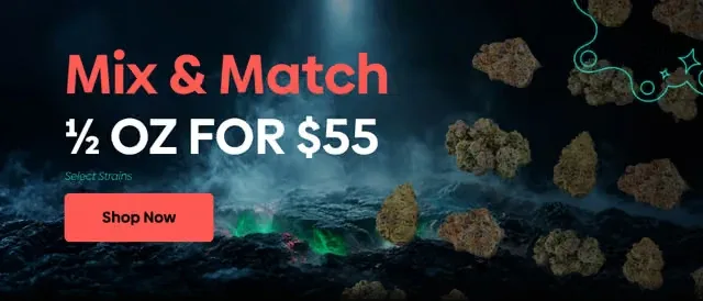 Curaleaf: Mix & Match ½ OZ FOR $55, oferta de flor en Florida
