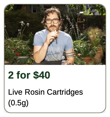 Rise: 2 for $40 Live Rosin Cartridges (0.5g)