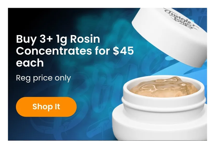 Jungle Boys: Buy 3+ 1g Rosin Concentrates for $45 each in Florida