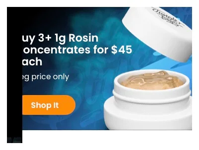 Jungle Boys: Uv 3+ 1g Rosin Concentrates for $45 each