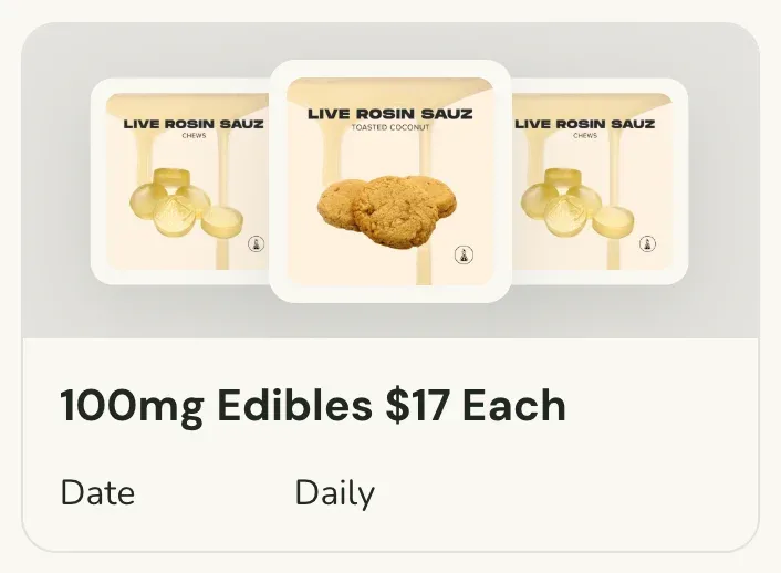 Sanctuary Cannabis: 100mg Edibles $17 Each, oferta de comestibles en Florida