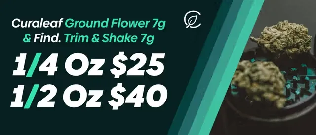 Curaleaf: Ground Flower 7g & Trim & Shake 7g in Florida