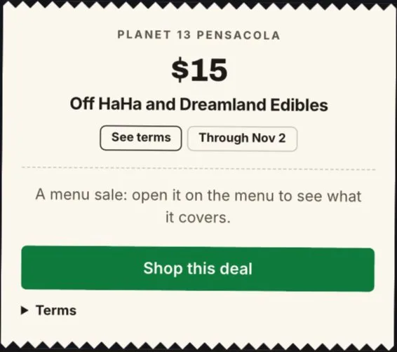 Planet 13: $15 Off HaHa and Dreamland Edibles in Florida