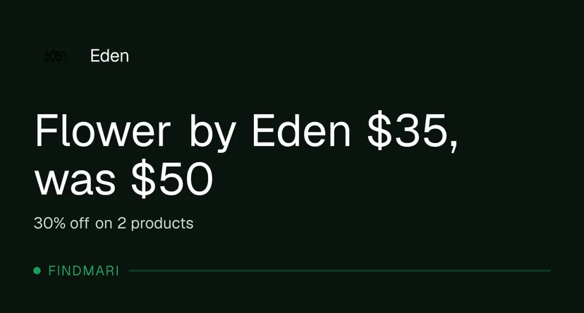 Eden: Flower by Eden $35, was $50, oferta de flor en Florida