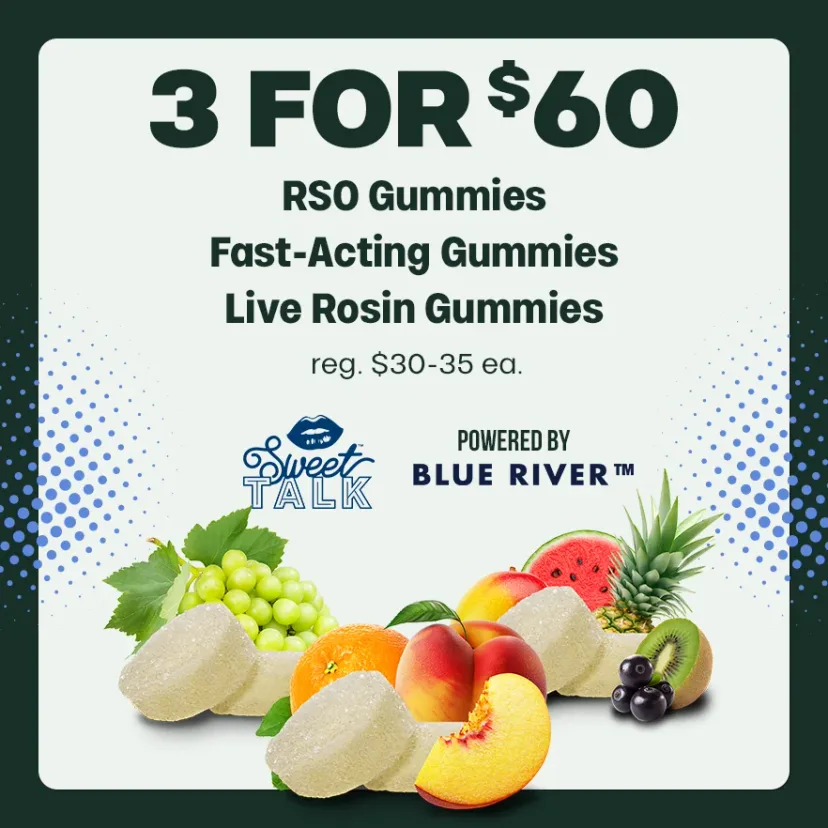 Trulieve: 3 FOR $60 RSO Gummies, Fast-Acting Gummies, Live Rosin Gummies, edibles deal in Florida