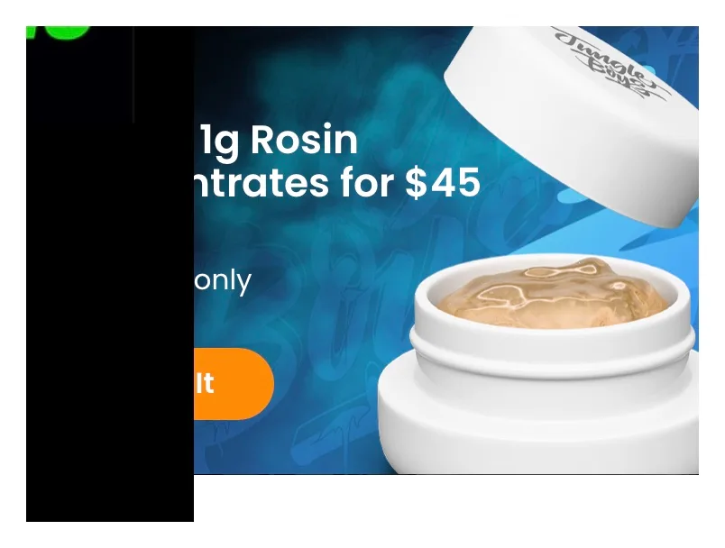 Jungle Boys: 1g Rosin Concentrates for $45 Each