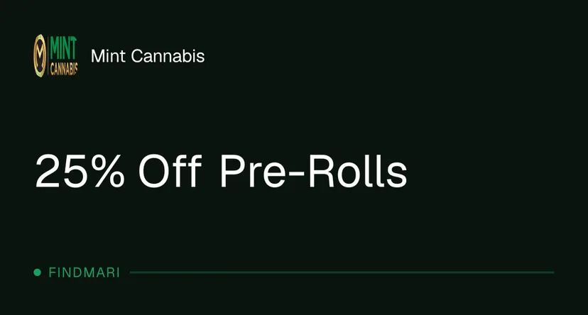Mint Cannabis: 25% Off Pre-Rolls in Florida