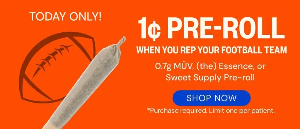 MÜV: 1¢ Pre-roll when you rep your football team, pre rolls deal in Florida