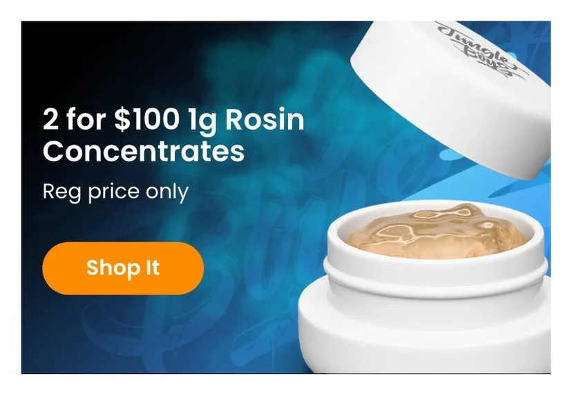 Jungle Boys: 2 for $100 1g Rosin Concentrates, oferta de concentrados en Florida