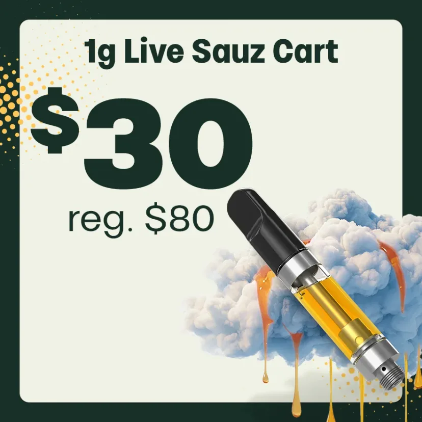Trulieve: 1g Live Sauz Cart $30, vapes deal in Florida
