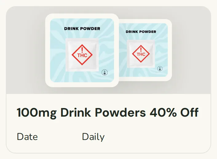 Sanctuary Cannabis: 100mg Drink Powders 40% Off