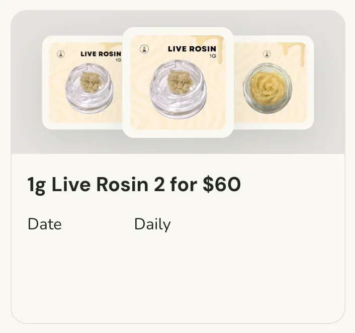 Sanctuary Cannabis: 1g Live Rosin 2 for $60, concentrates deal in Florida