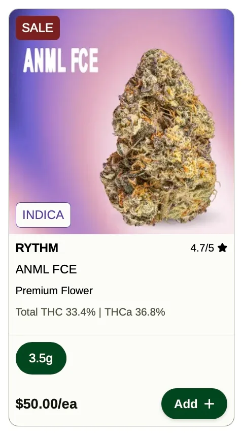 Rise: ANML FCE - Premium Flower on Sale in Florida