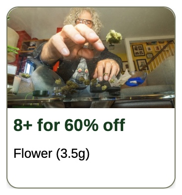 Rise: 8+ for 60% off Flower (3.5g)