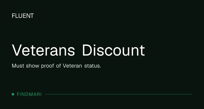 FLUENT: Veterans Discount in Florida