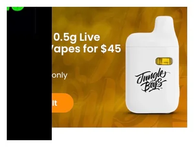Jungle Boys: 0.5g Live Rosin Vapes for $45