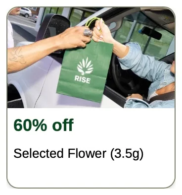 Rise: 60% off Selected Flower (3.5g) in Florida