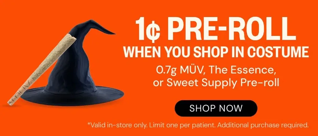 MÜV: 1¢ Pre-roll when you shop in costume, pre rolls deal in Florida