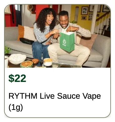 Rise: RYTHM Live Sauce Vape (1g), vapes deal in Florida