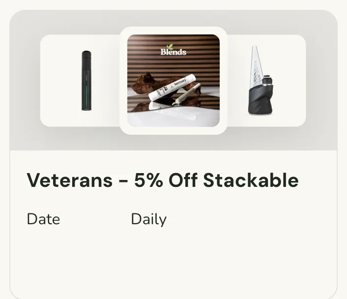 Sanctuary Cannabis: Veterans – 5% Off Stackable in Florida