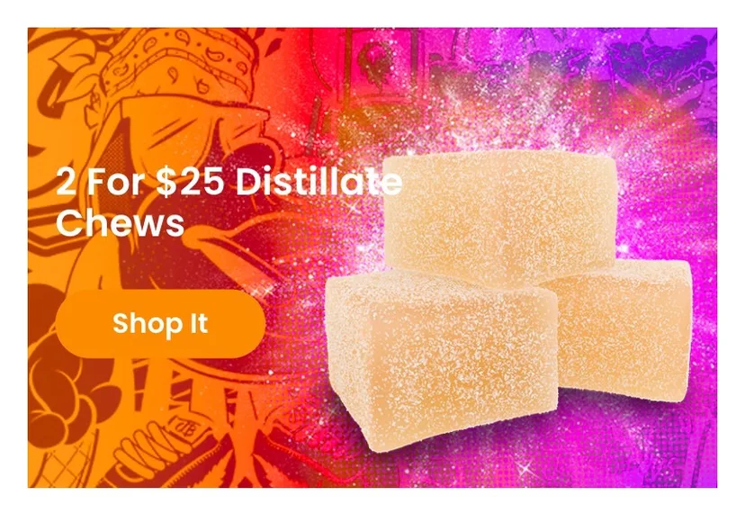 Jungle Boys: 2 For $25 Distillate Chews, oferta de comestibles en Florida
