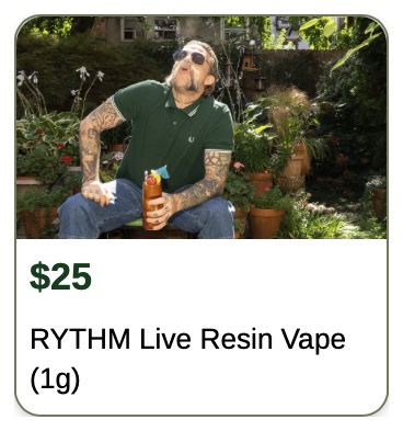 Rise: RYTHM Live Resin Vape (1g)
